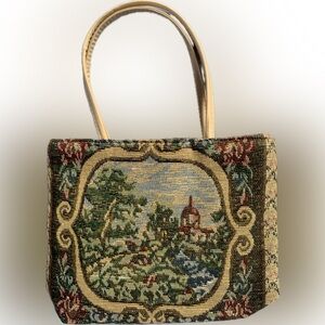 Small Tapestry Bag, in bag. (Took out for photo shoot) tan beige | Never used